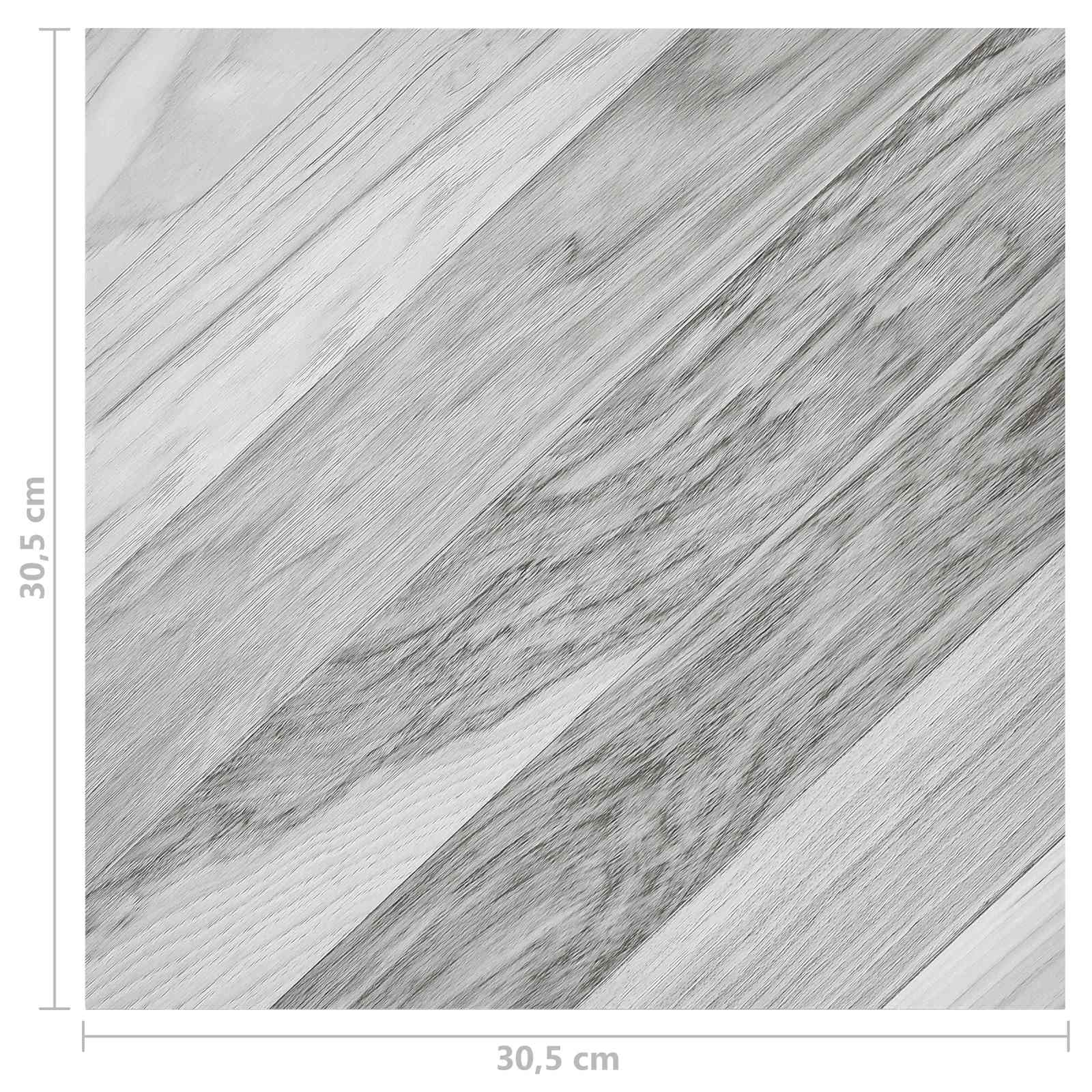 Lattialankut 55 Pcs Harmaa 5,11 M² Polyvinyylikloridi