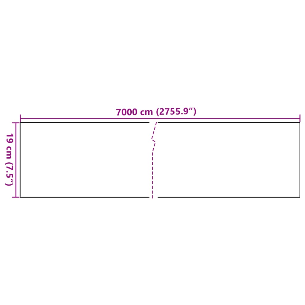 Puutarhan Yksityisyyden Suoja Pvc 70X0,19 M Vihreä