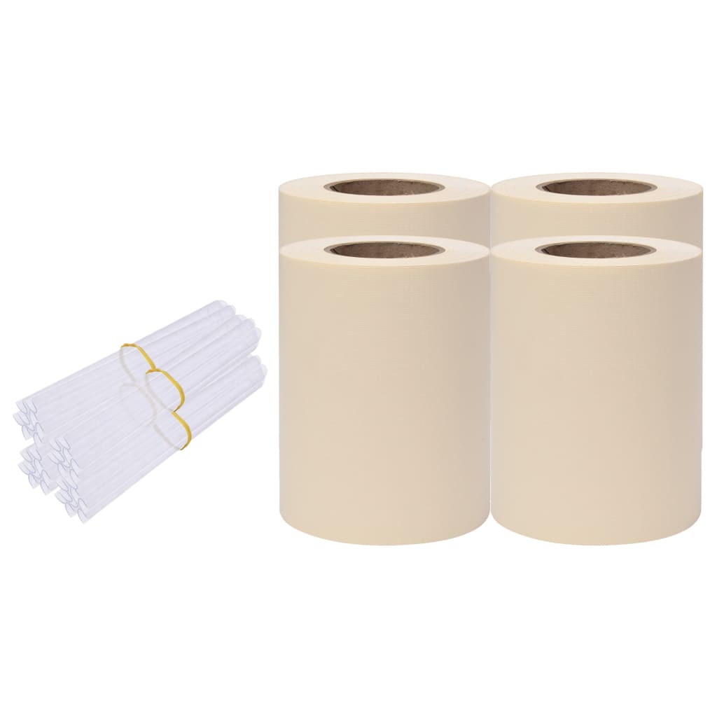 Puutarhan Yksityisyyden Suojat 4 Kpl Pvc 35X0,19 M Kerma
