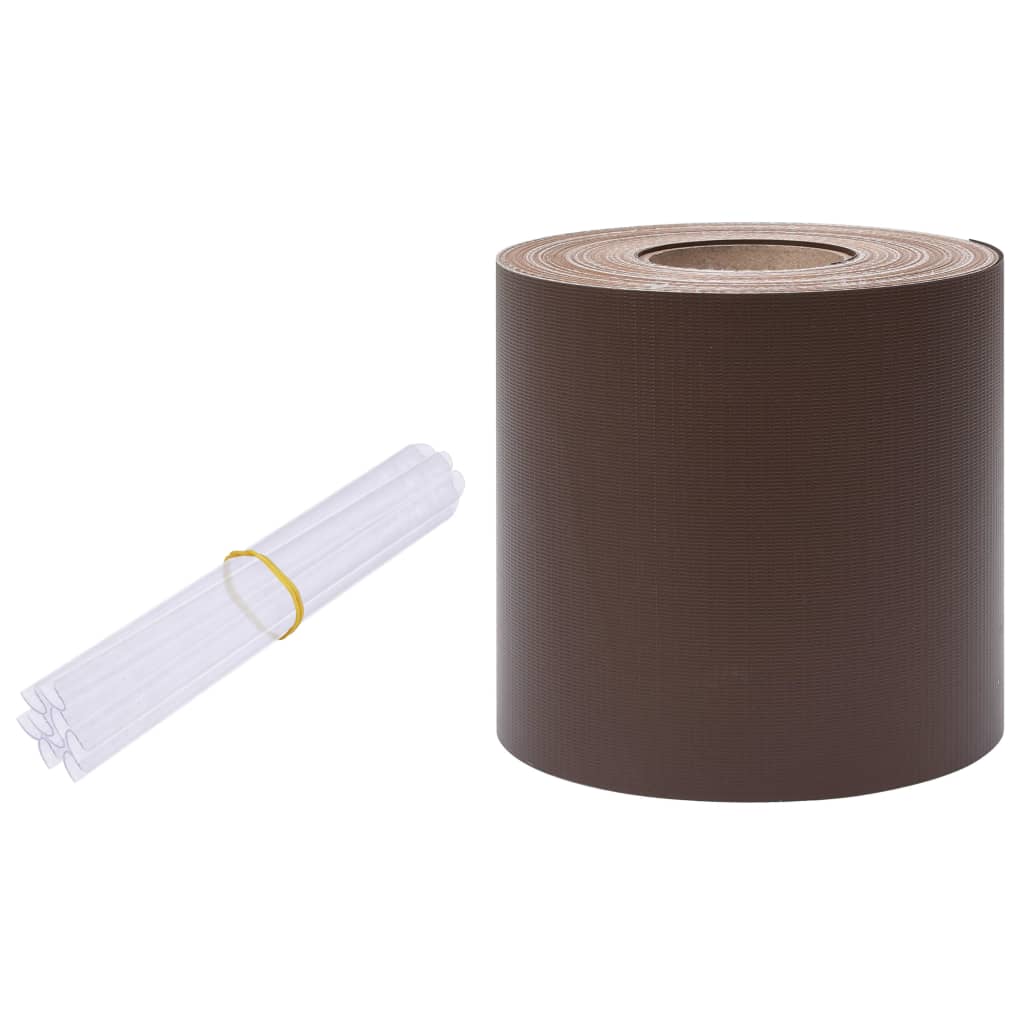 Puutarhan Yksityisyyden Suoja Pvc 70X0,19 M Ruskea