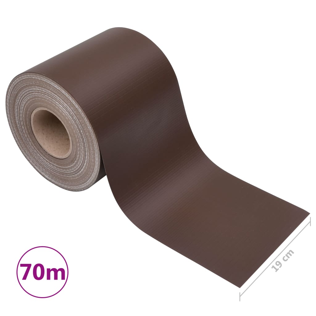 Puutarhan Yksityisyyden Suoja Pvc 70X0,19 M Ruskea