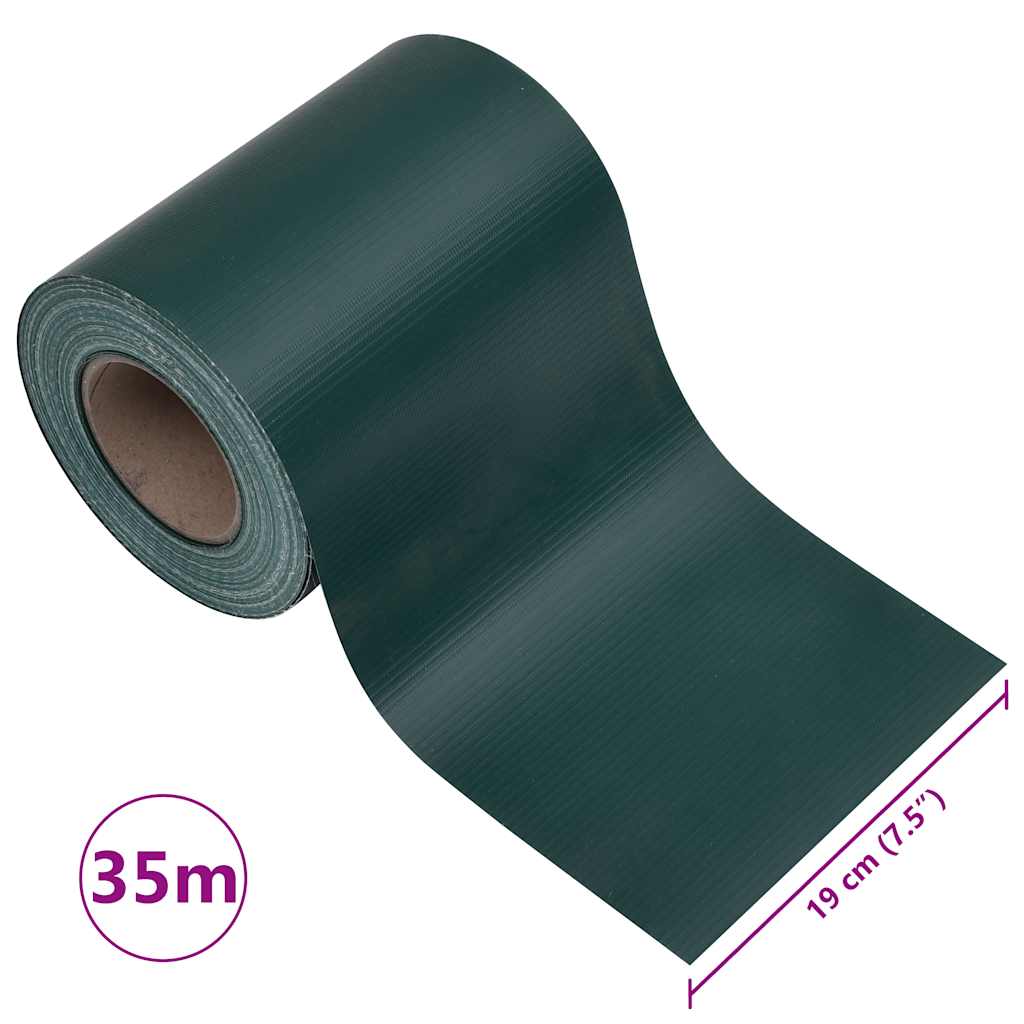 Puutarhan Yksityisyyden Suojat 4 Kpl Pvc 35X0,19 M Matta Vihreä