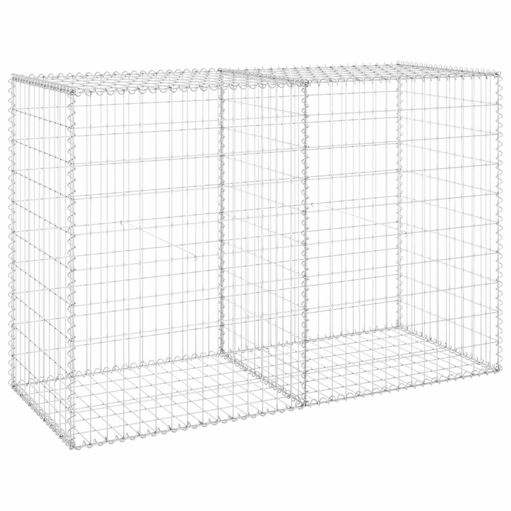 Gabion-Kivikori Kansilla Galvanoitu Teräs 150X60X100 Cm