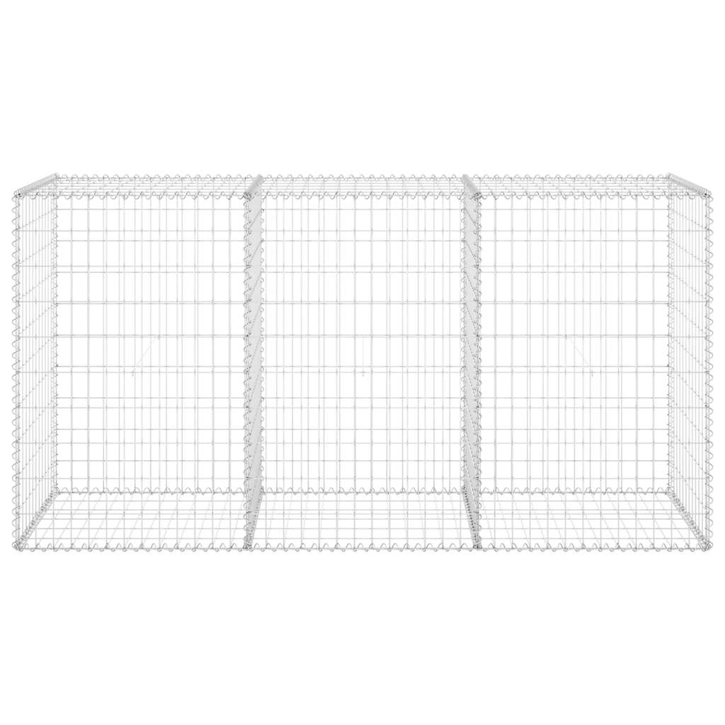 Gabion-Kivikori Kansilla Galvanoitu Teräs 200X60X100 Cm