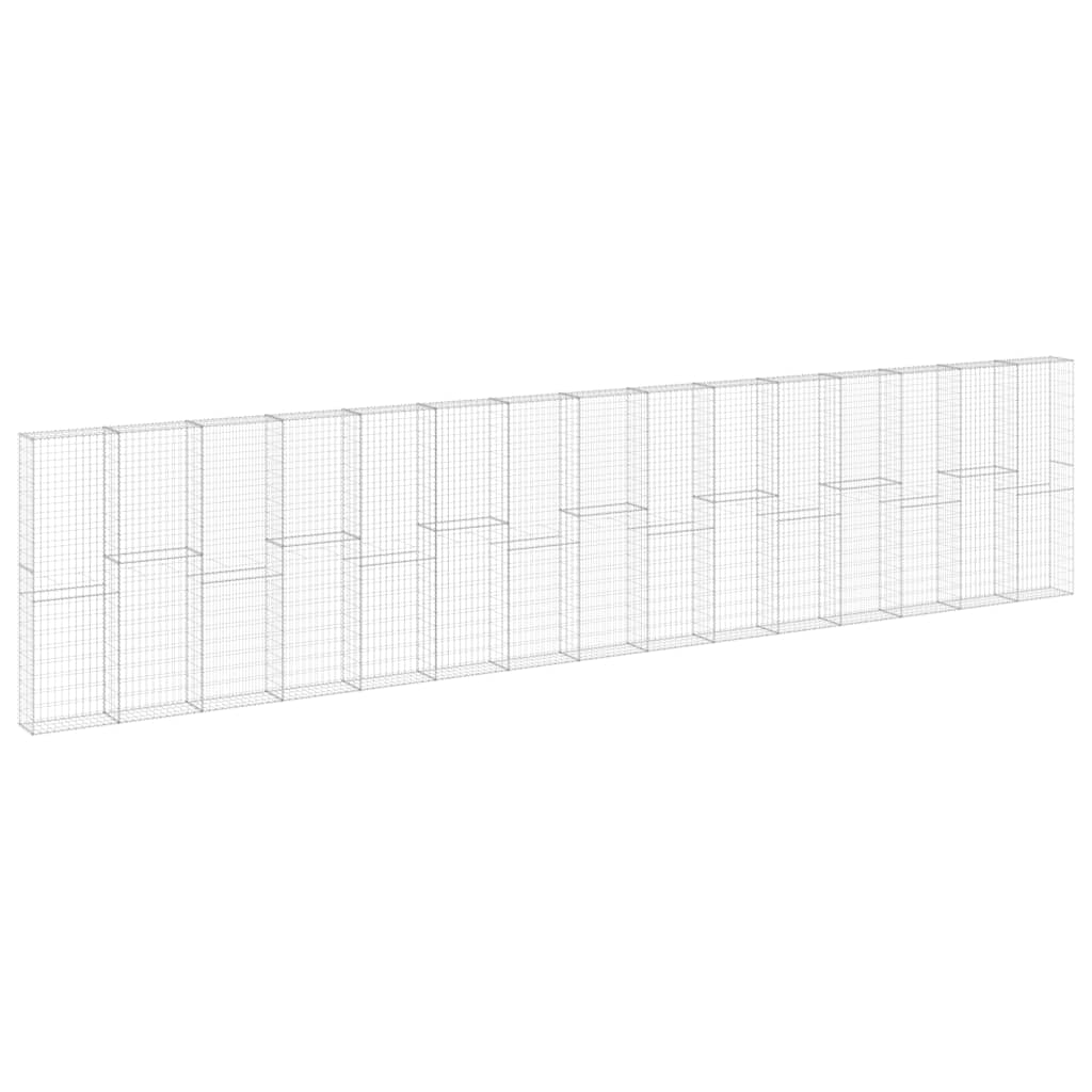 Gabion-Kivikori Kansilla Galvanoitu Teräs 900X30X200 Cm