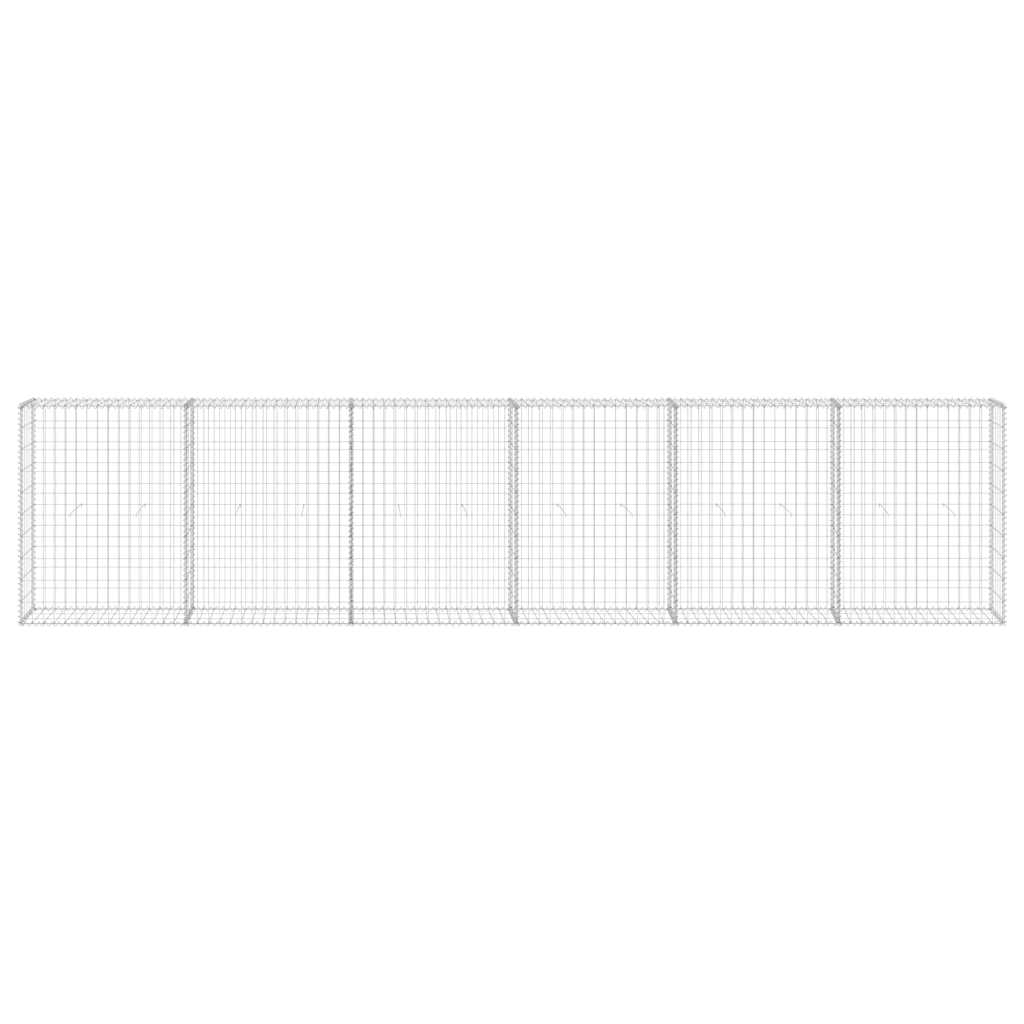 Gabion-Kivikori Kansilla Galvanoitu Teräs 300X30X100 Cm