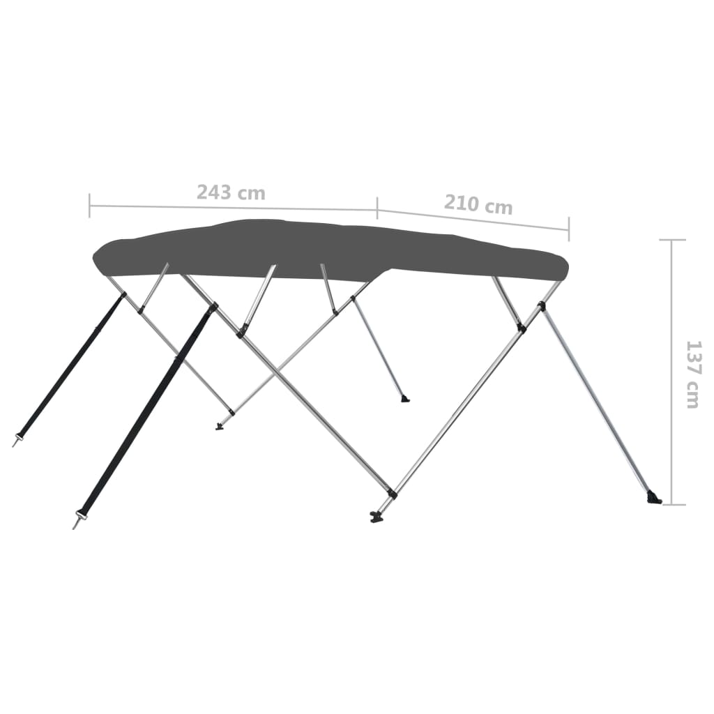 4-Kaarinen Bimini-Kate Antrasiitti 243X210X137 Cm