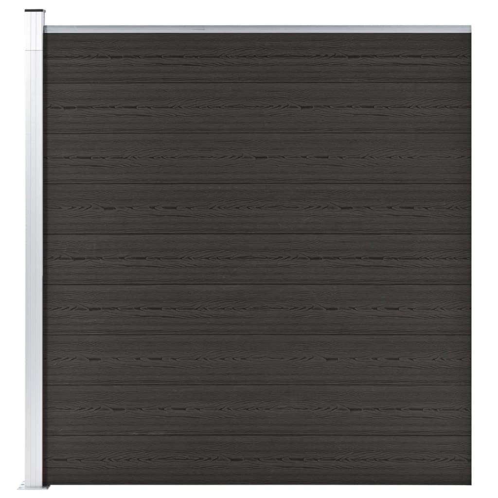 Aitapaneeli Wpc 175X186 Cm Musta