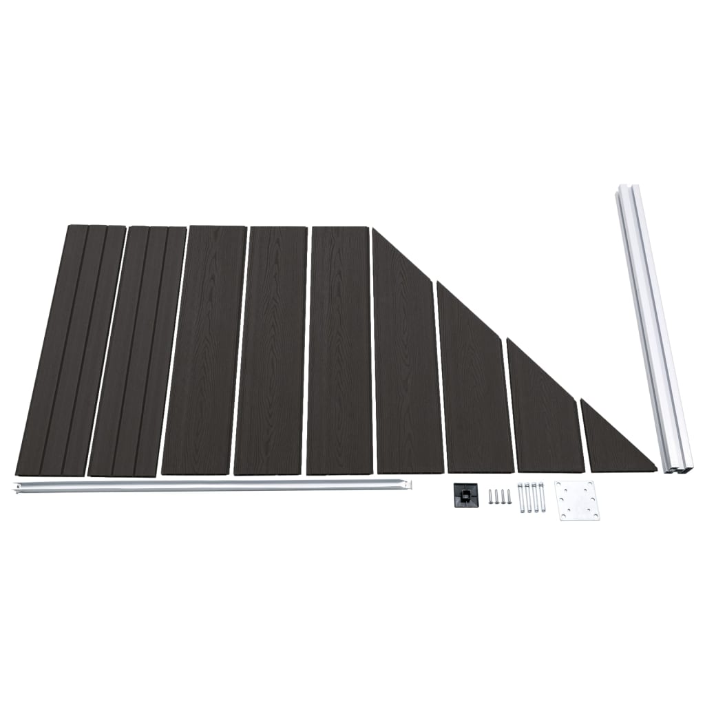Aitapaneeli Wpc 95X(105-180) Cm Musta