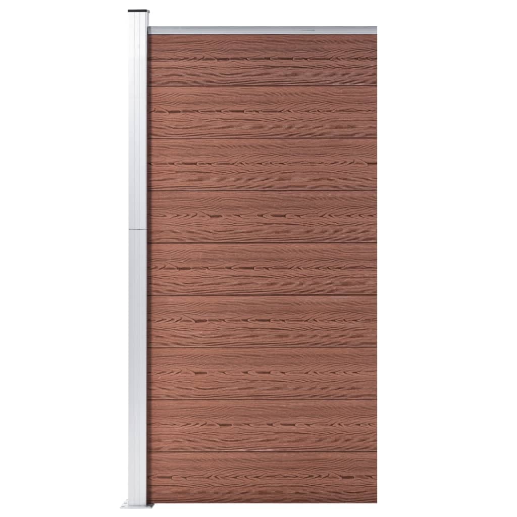 Aitapaneeli Wpc 95X186 Cm Ruskea