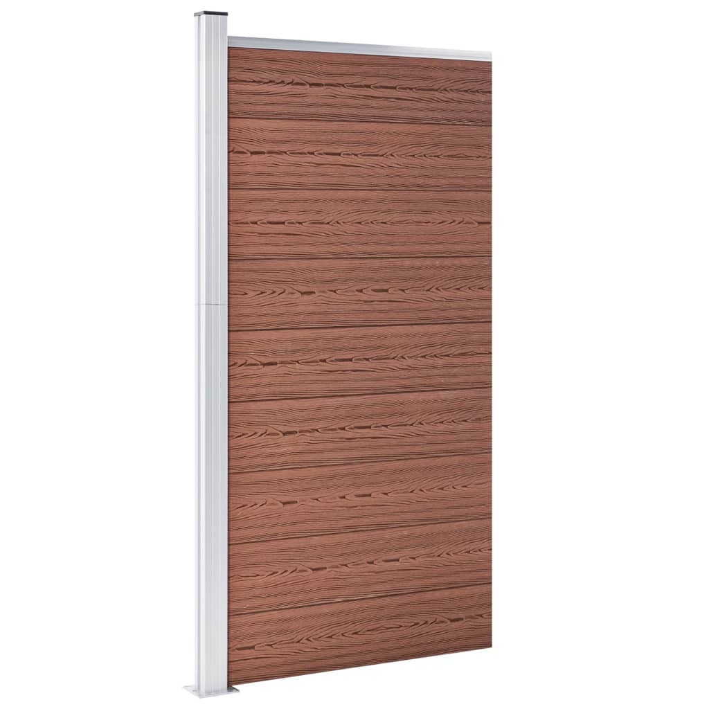 Aitapaneeli Wpc 95X186 Cm Ruskea