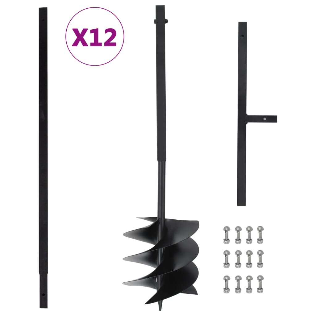 Maapora Kahvalla 250 Mm Ja Jatkoputkella 12 M Teräs