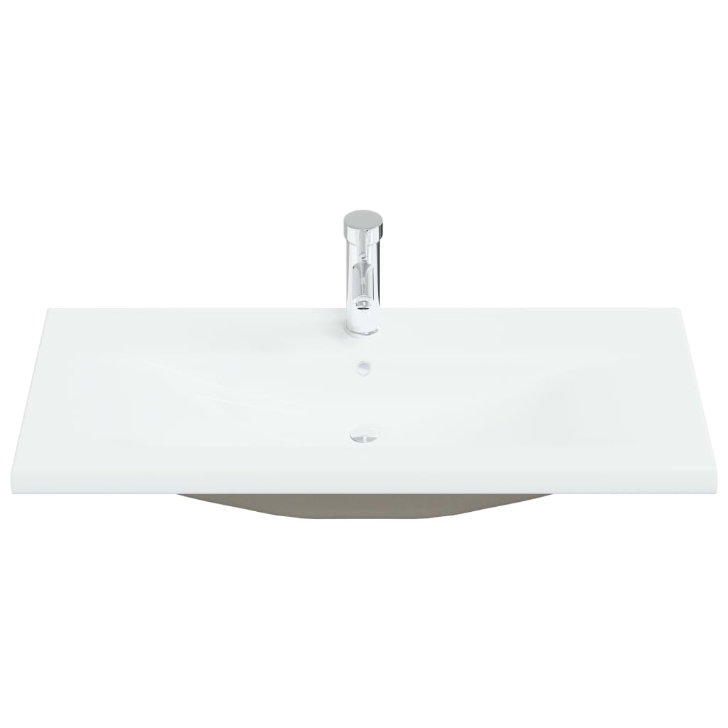 Sisäänrakennettu Pesuallas Hanalla 91X39X18Cm Keraamikka Valk.