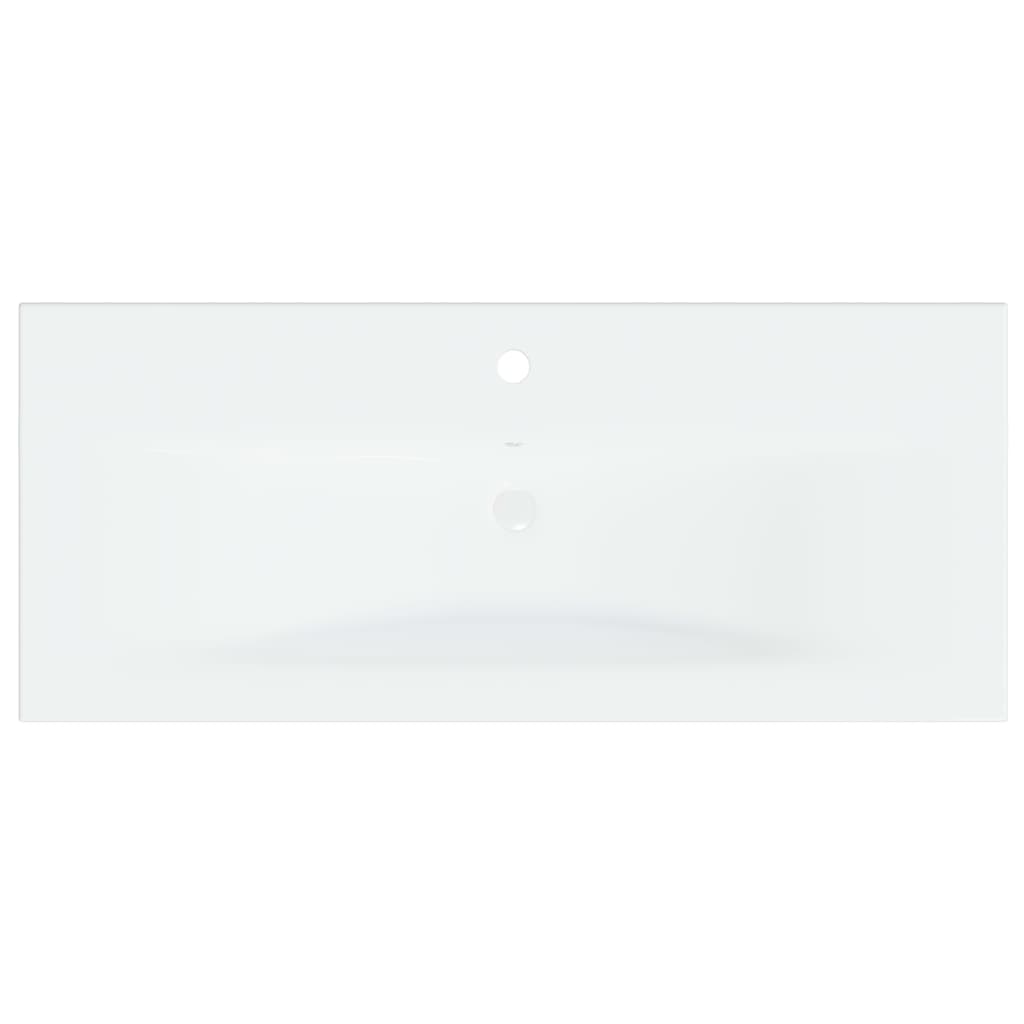 Sisäänrakennettu Pesuallas Hanalla 91X39X18Cm Keraamikka Valk.