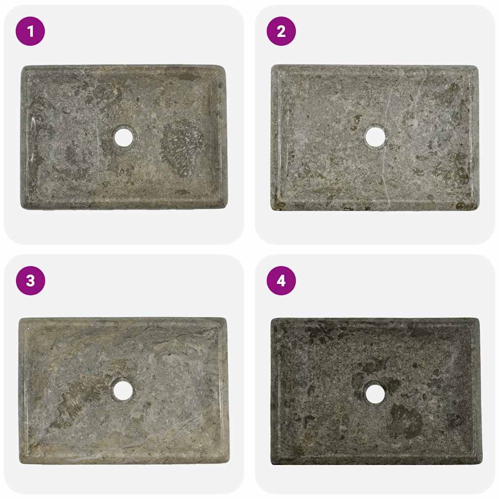 Pesuallas Harmaa 50X35X10 Cm Marmori