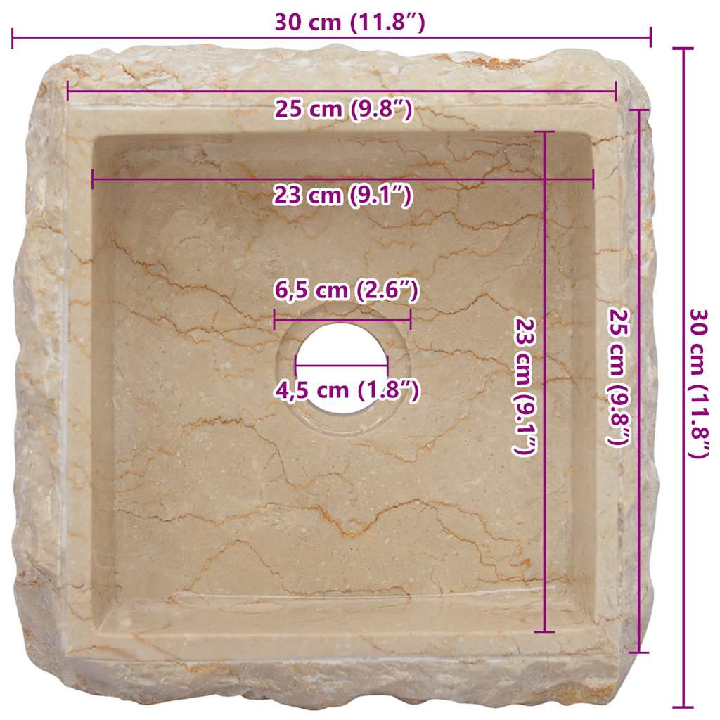 Pesuallas Kerma 30X30X13 Cm Marmori