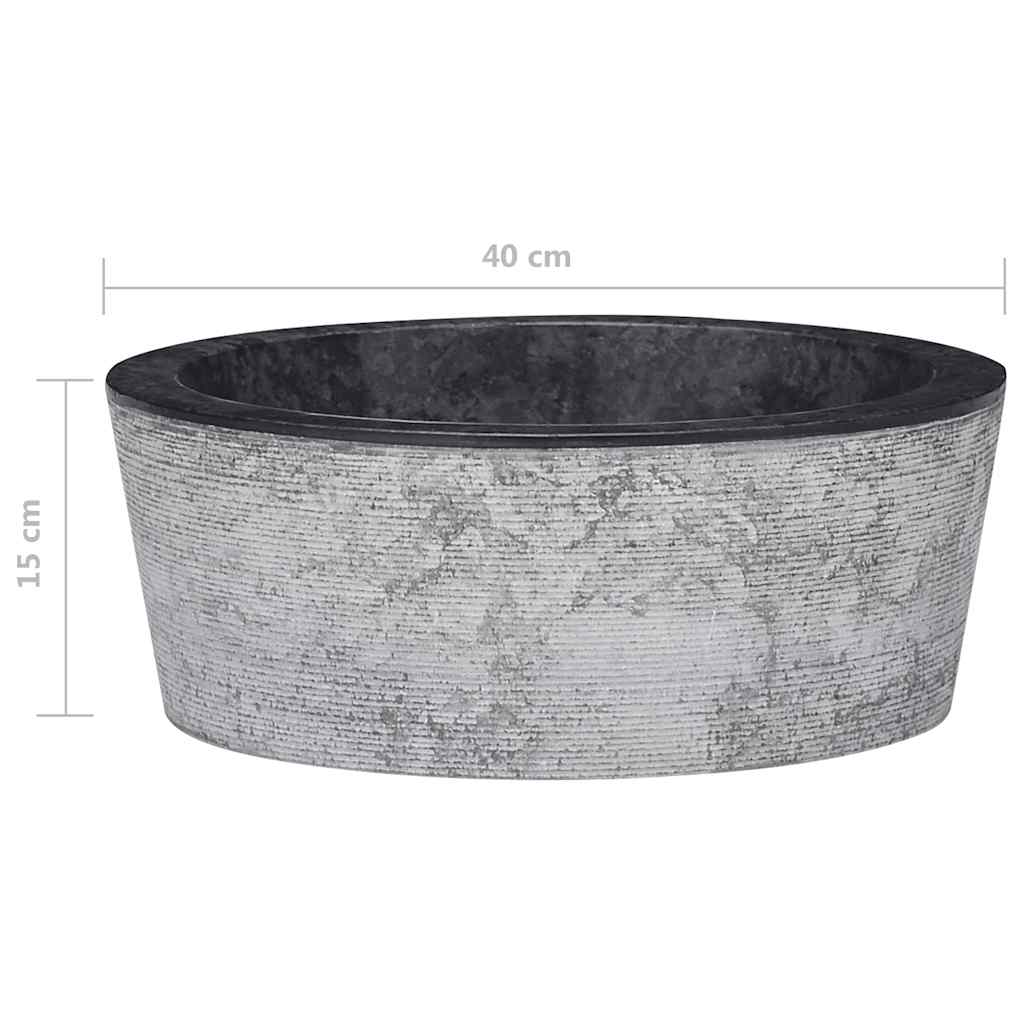Pesuallas Musta Ø40X15 Cm Marmori
