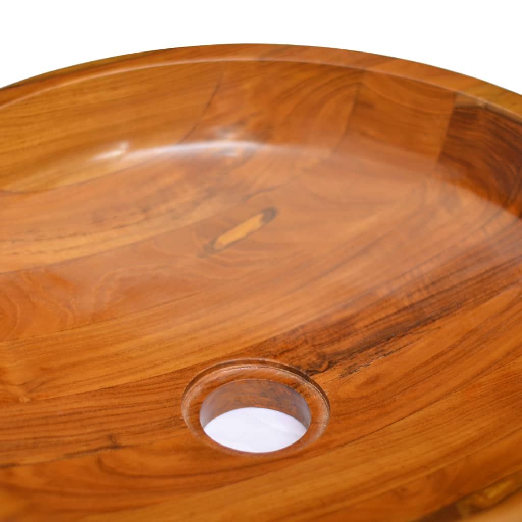 Pesuallas Täysi Tiikki Φ40X10 Cm