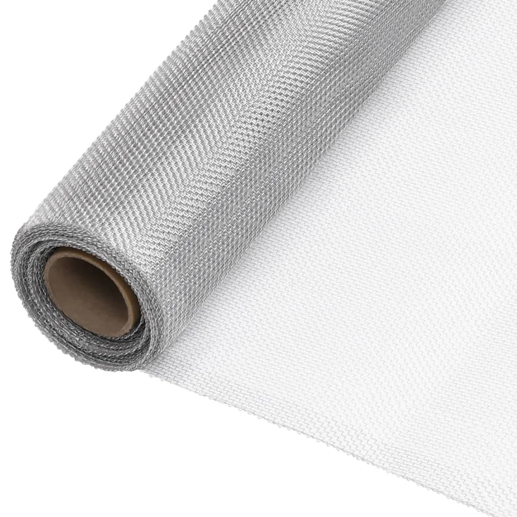 Verkkosuoja Alumiini 60X2000 Cm Hopea