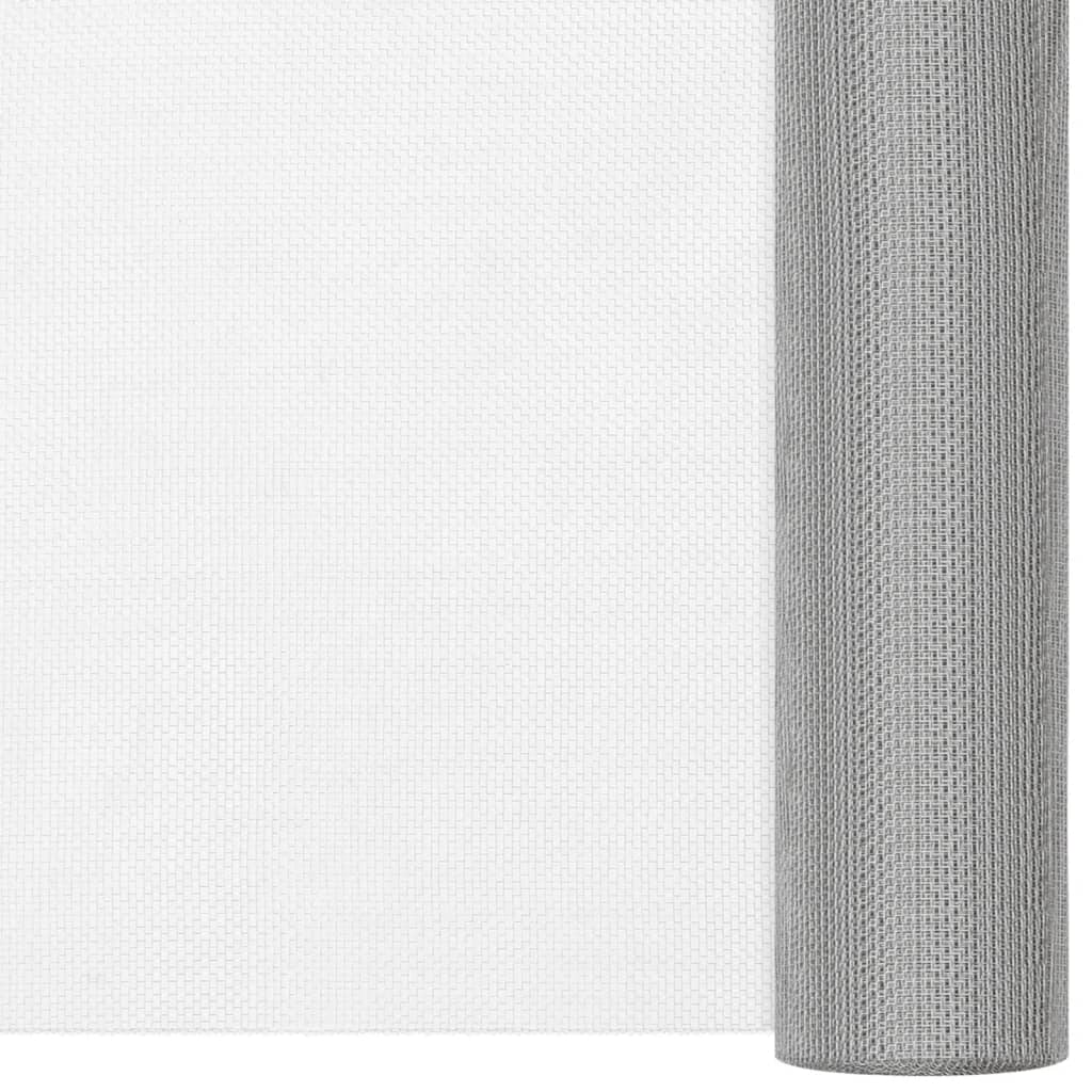 Verkkosuoja Ruostumaton Teräs 112X500 Cm Hopea