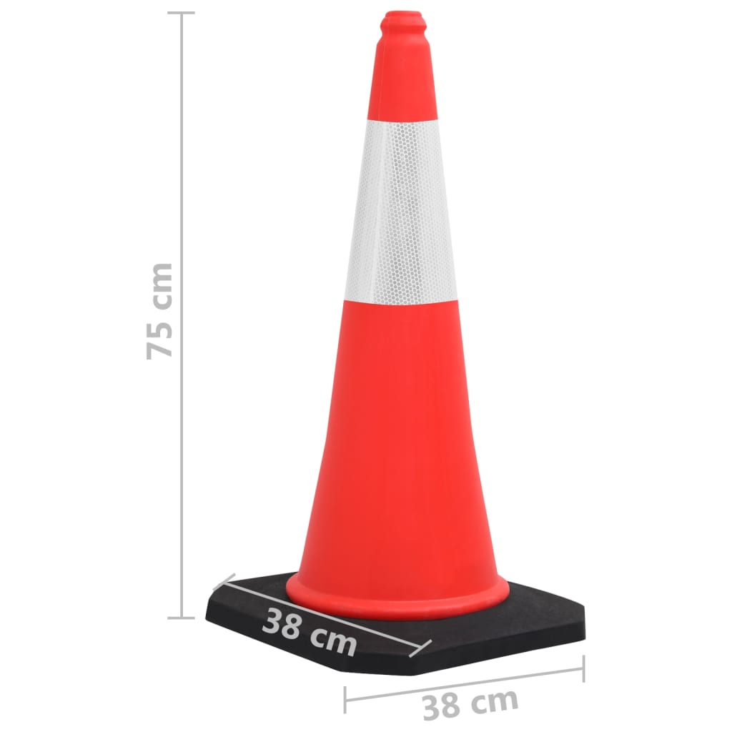 Heijastavat Liikennekartiot Vankoilla Pohjilla 10 Kpl 75 Cm