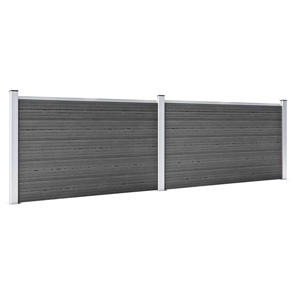 Aitapaneelisarja Wpc 353X105 Cm Musta