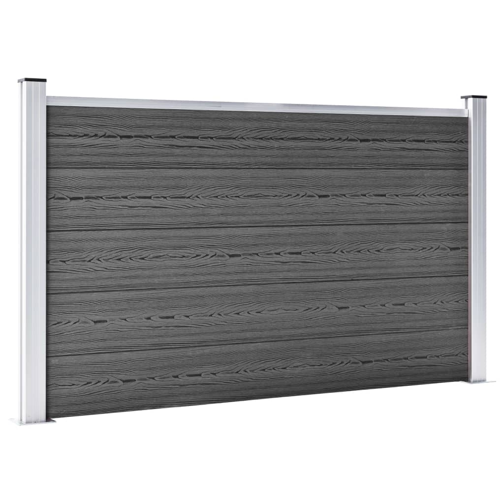 Aitapaneelisarja Wpc 526X105 Cm Musta