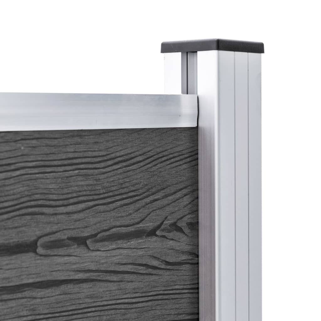 Aitapaneelisarja Wpc 526X105 Cm Musta