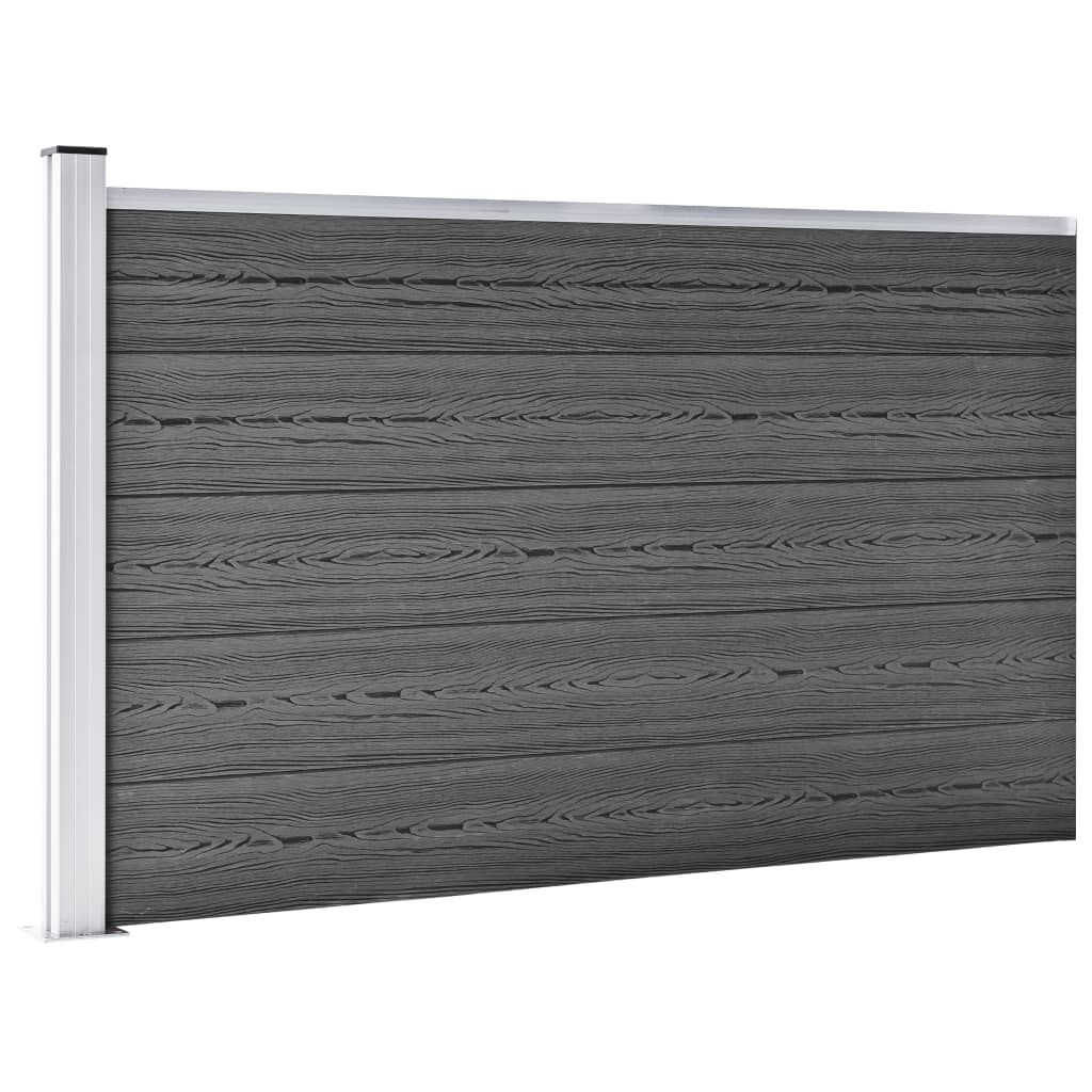 Aitapaneelisarja Wpc 699X105 Cm Musta
