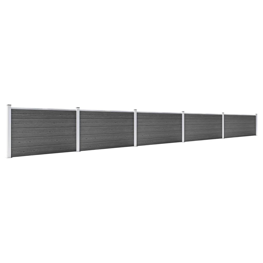 Aitapaneelisarja Wpc 872X105 Cm Musta