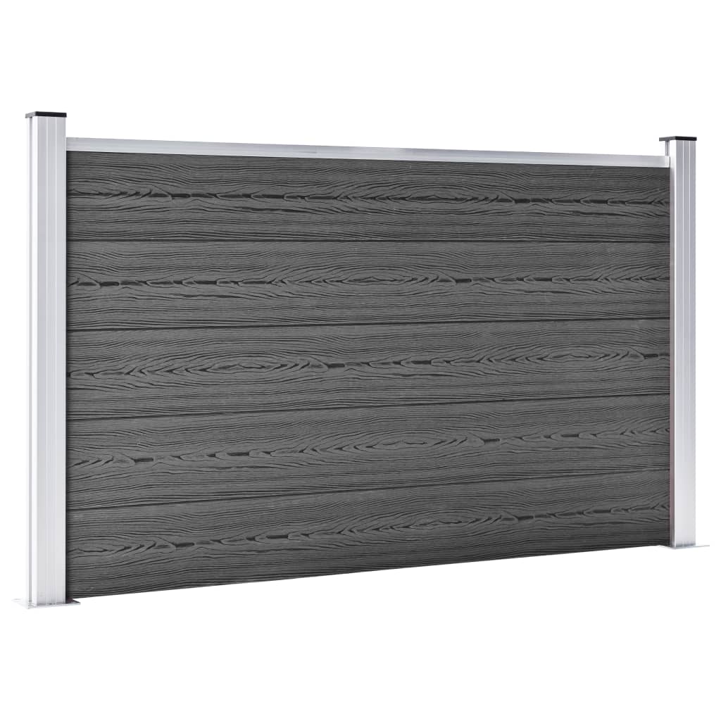 Aitapaneelisarja Wpc 872X105 Cm Musta