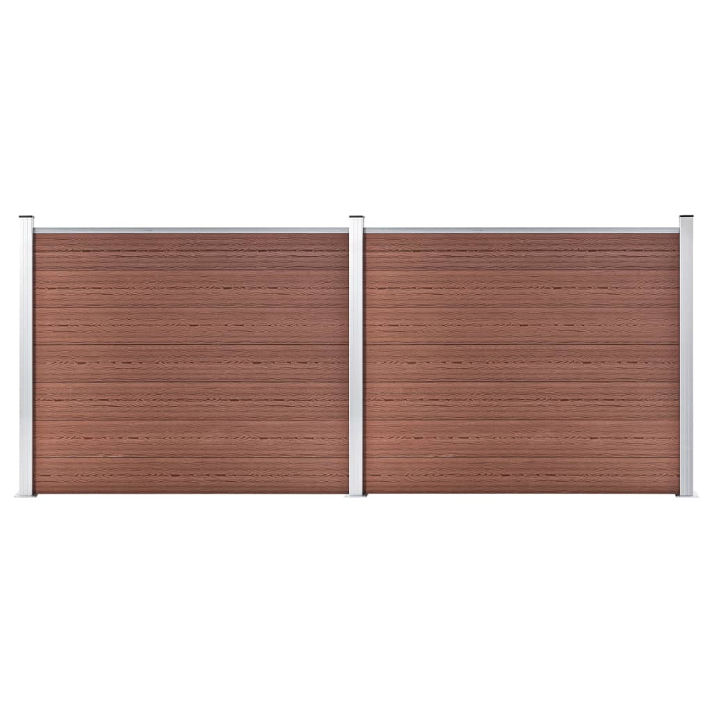 Aitapaneelisarja Wpc 353X146 Cm Ruskea