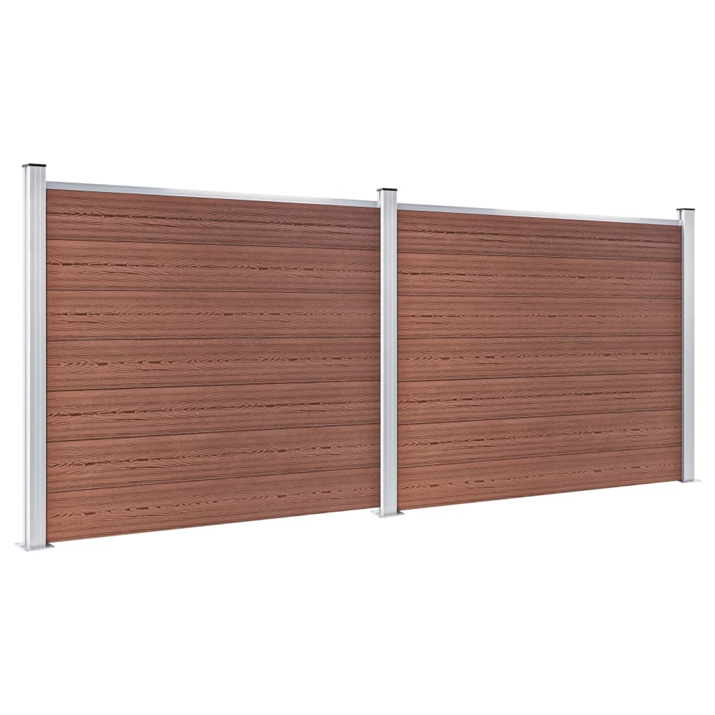 Aitapaneelisarja Wpc 353X146 Cm Ruskea