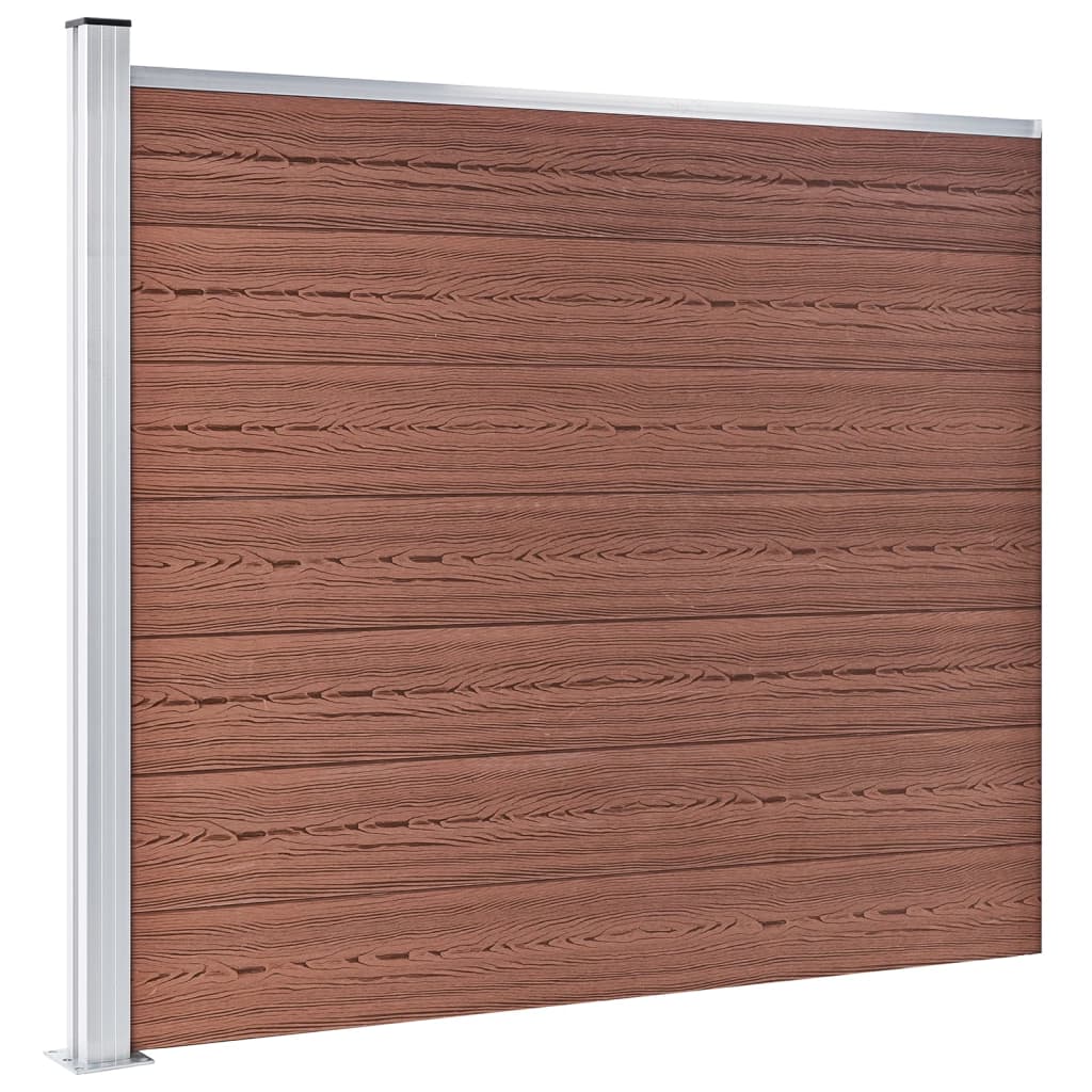 Aitapaneelisarja Wpc 526X146 Cm Ruskea