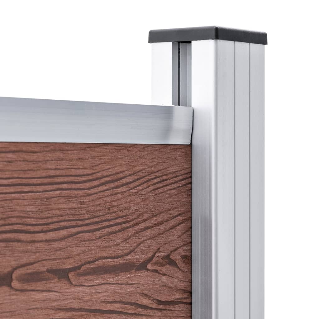 Aitapaneelisarja Wpc 526X146 Cm Ruskea