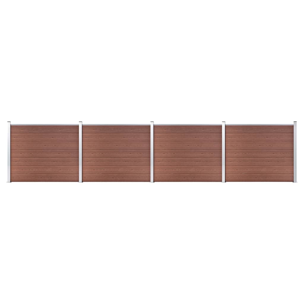 Aitapaneelisarja Wpc 699X146 Cm Ruskea