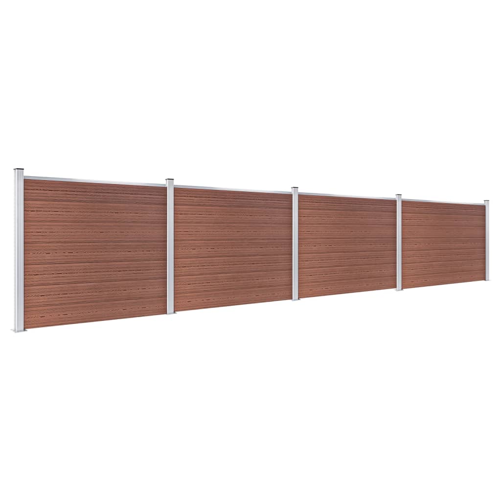 Aitapaneelisarja Wpc 699X146 Cm Ruskea