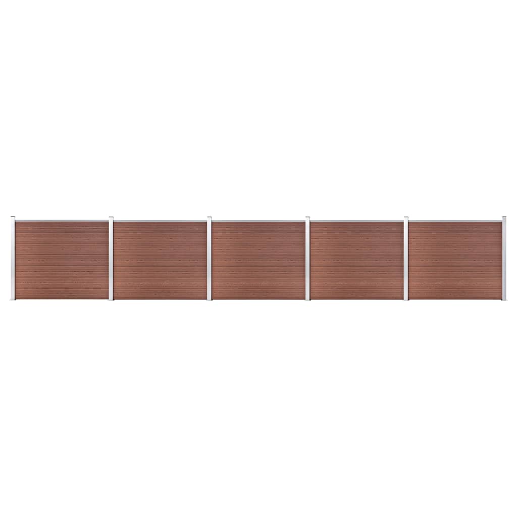 Aitapaneelisarja Wpc 872X146 Cm Ruskea
