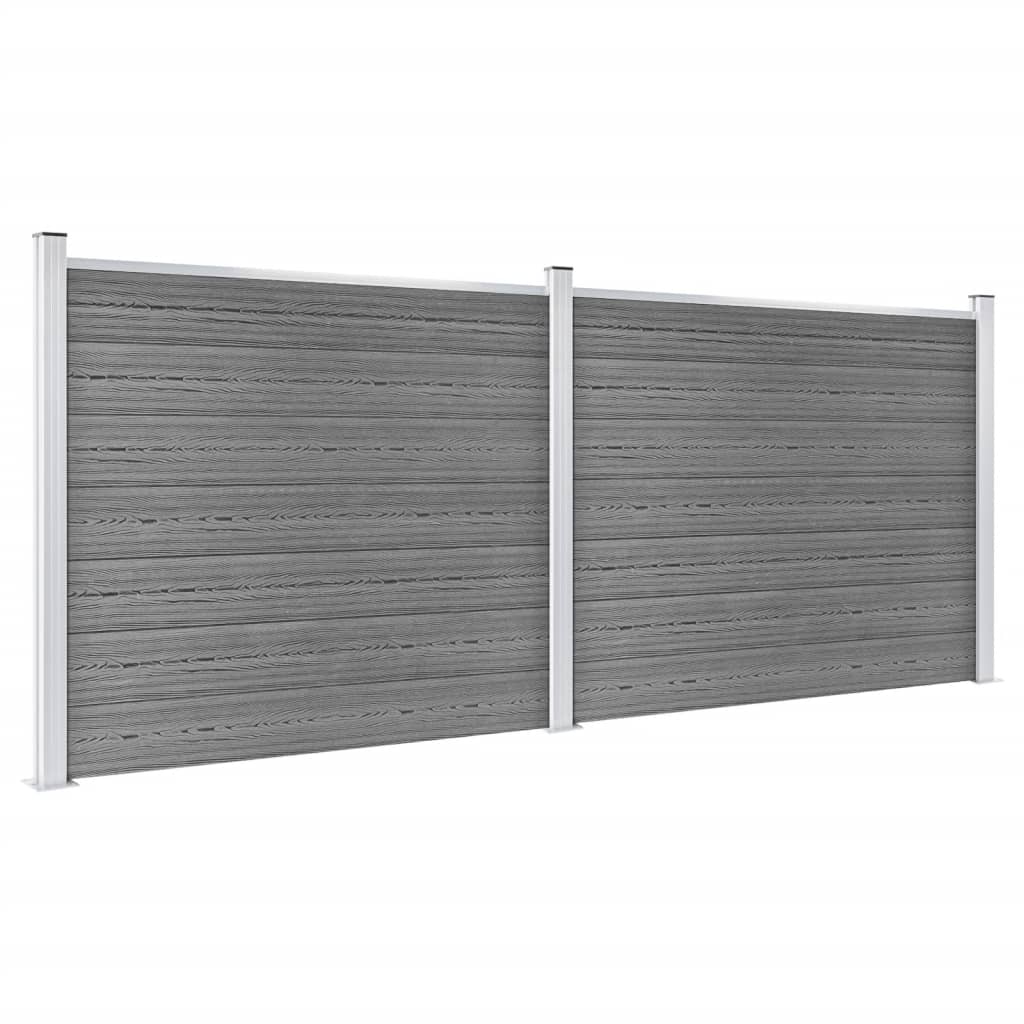Aitapaneelisarja Wpc 353X146 Cm Harmaa