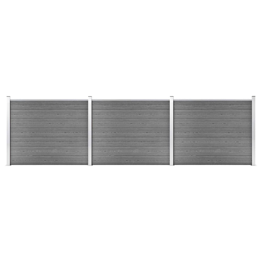 Aitapaneelisarja Wpc 526X146 Cm Harmaa