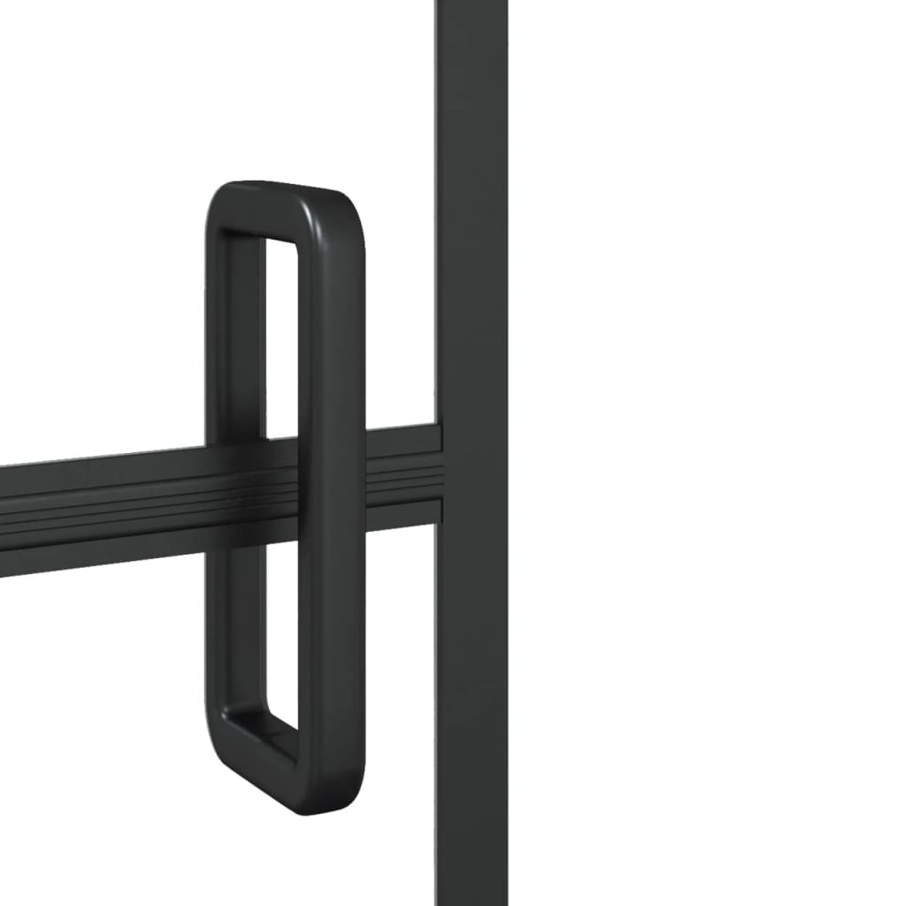 Taittuva Suihkuseinä Esg 120X140 Cm Musta