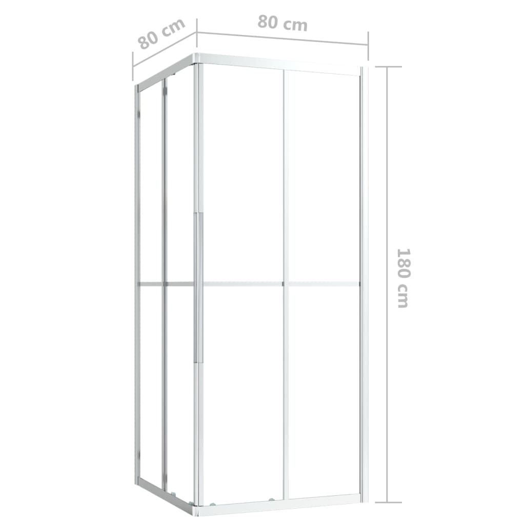 Suihkukaappi Esg 80X80X180 Cm