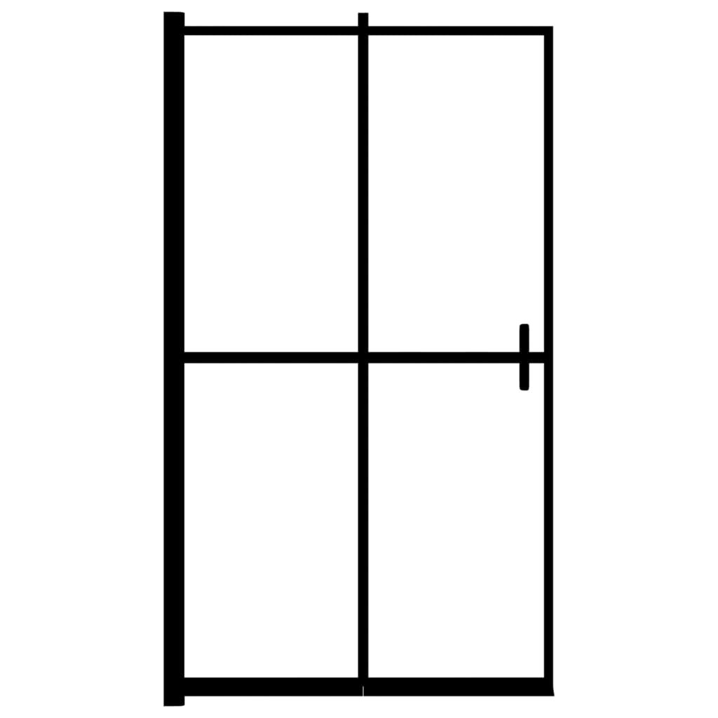 Taittuva Suihkuseinä Esg 80X140 Cm Musta