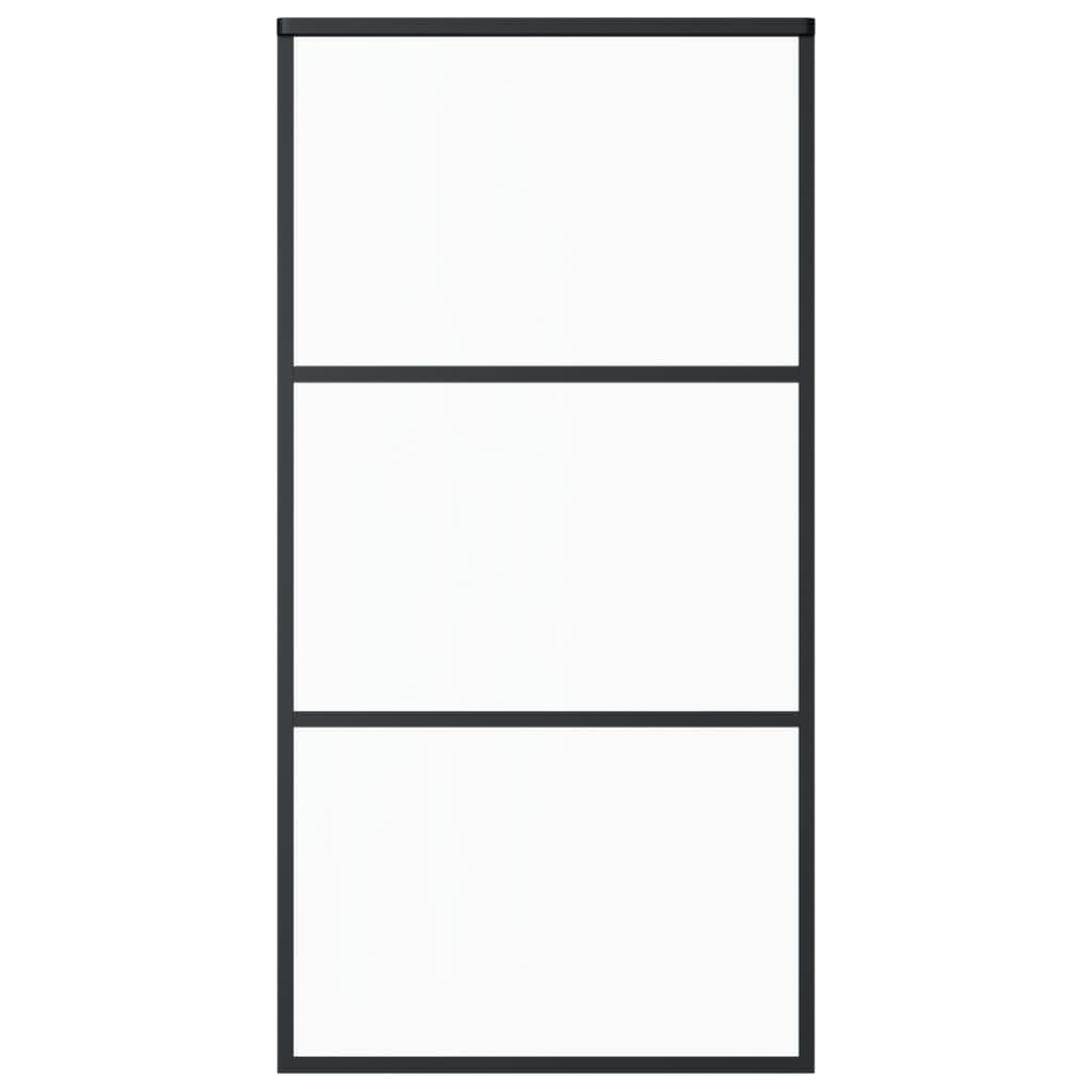 Liukuovi Esg-Lasi Ja Alumiini 102X205 Cm Musta