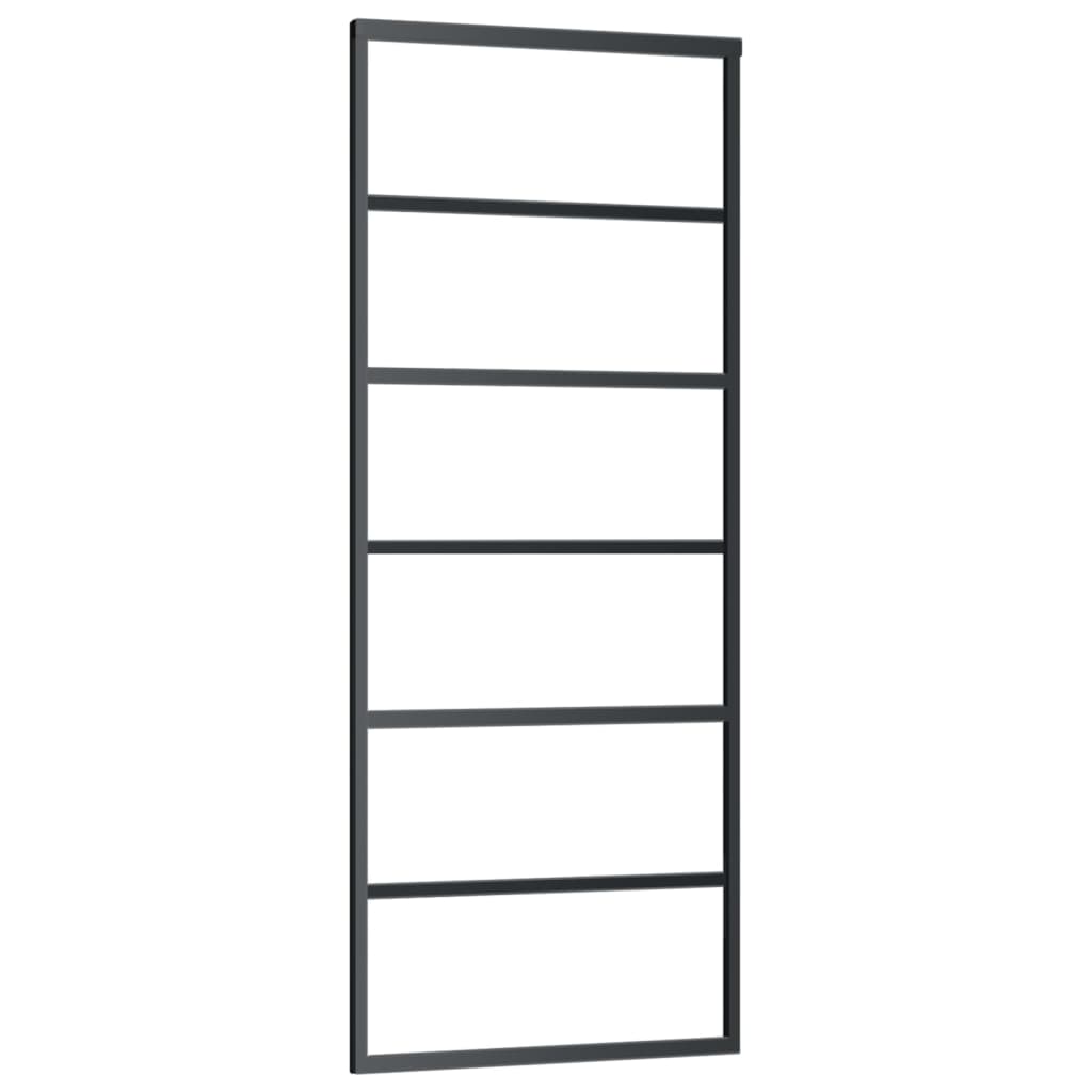 Liukuovi Esg-Lasi Ja Alumiini 76X205 Cm Musta