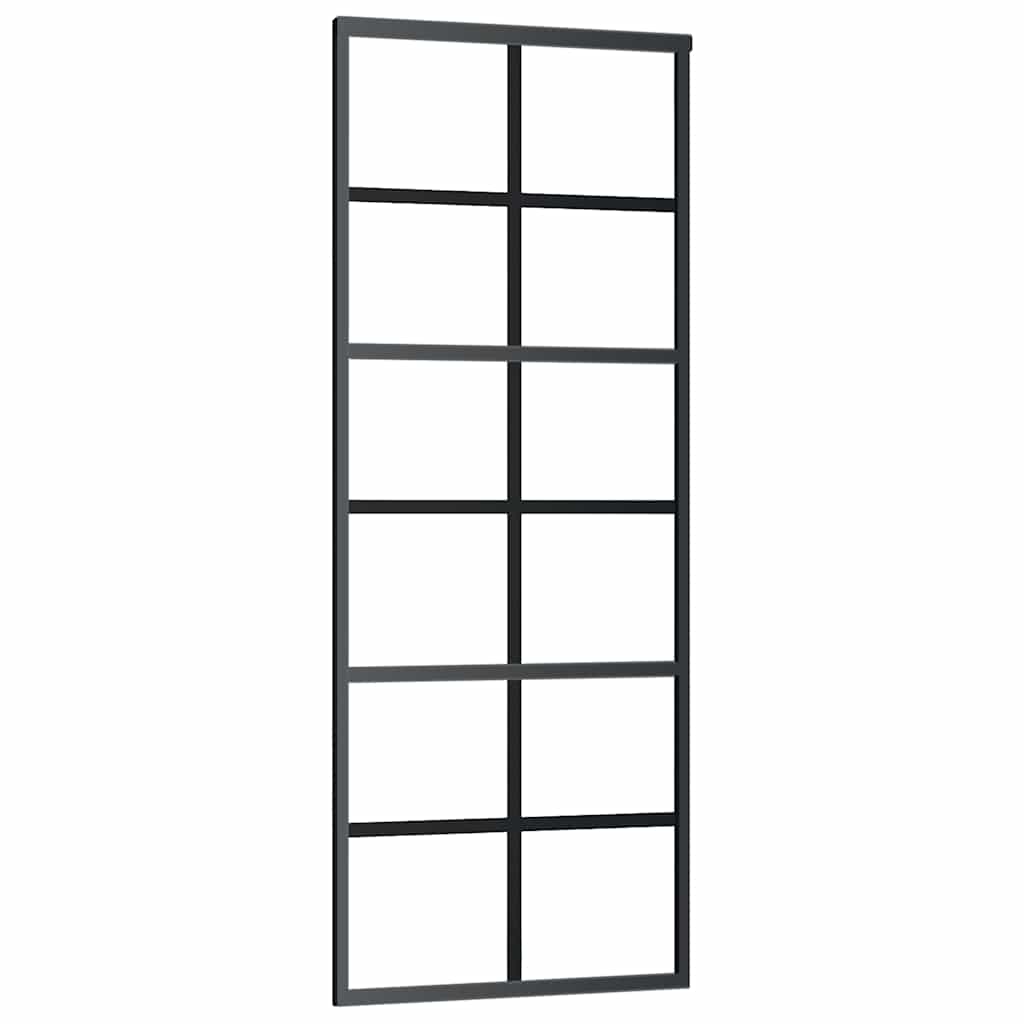 Liukuovi Esg-Lasi Ja Alumiini 76X205 Cm Musta