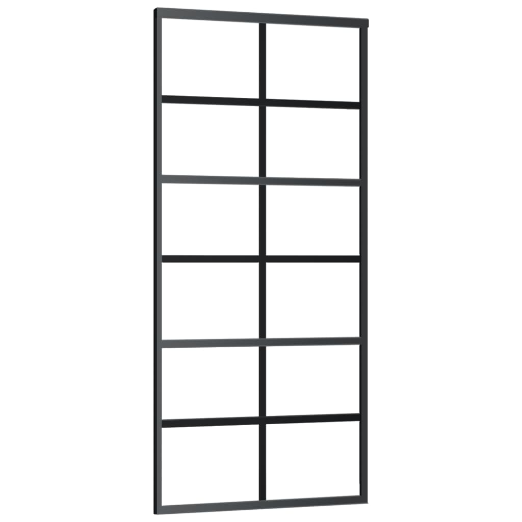Liukuovi Esg-Lasi Ja Alumiini 90X205 Cm Musta