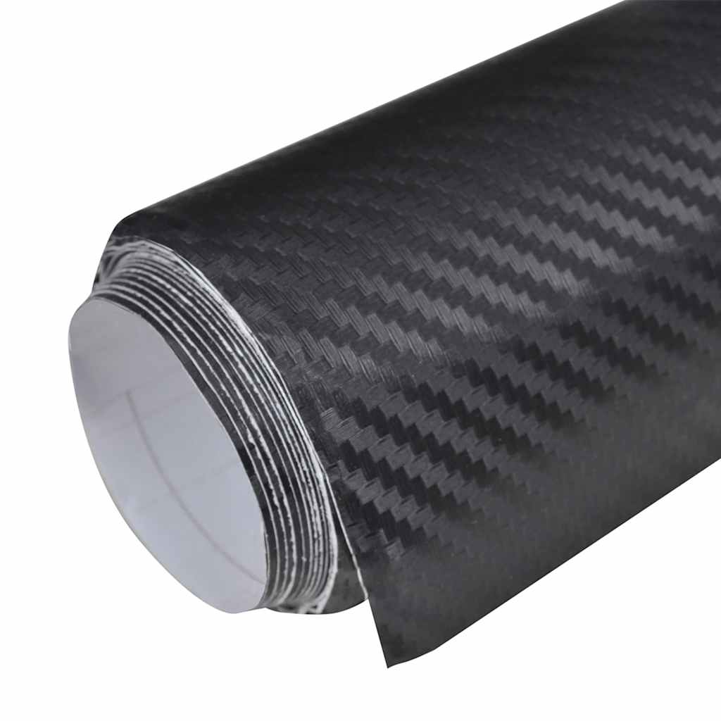 Auton Päällystekalvot 2 Kpl 3D Musta 100X150 Cm + 50X150 Cm