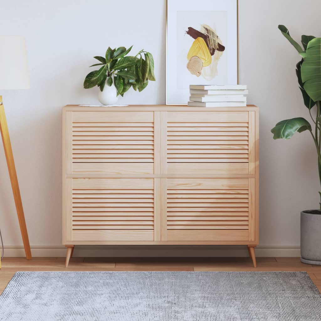 Kaapin Ovet Säleikkömuotoilu 4 Kpl 39,5X59,4 Cm Täysi Mänty