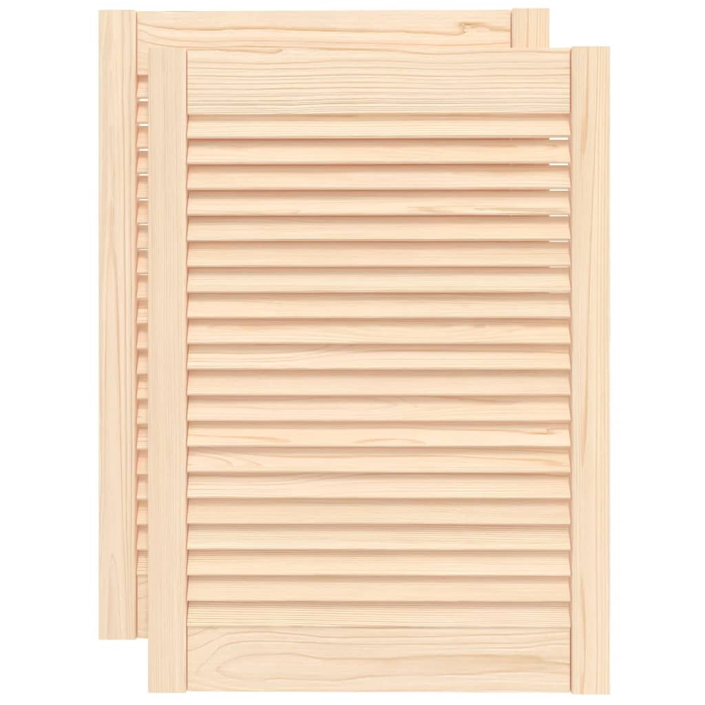 Kaapin Ovet Säleikkömuotoilu 2 Kpl 69X49,4 Cm Täysi Mänty